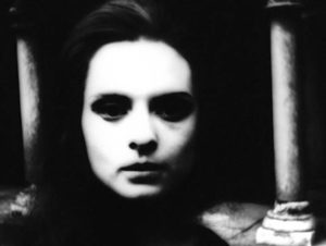 A haunted Soledad Miranda as the shadow-Lucy in Pere Portabella's Cuadecuc, Vampir (1971)