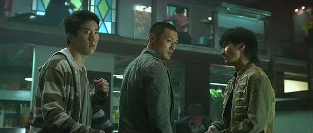 Jaycee Chan, Shawn Yue and Nicholas Tse about to get busy in Benny Chan's Invisible Target (2007)