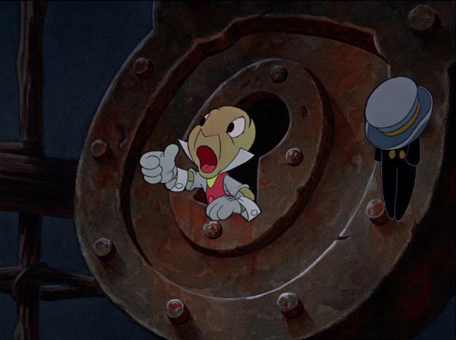 Jiminy Cricket, the puppet's conscience in Pinocchio (1940)