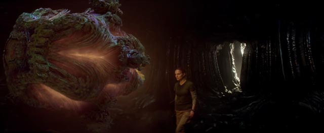 Lena (Natalie Portman) finds the alien mystery at the heart of "the shimmer" in Alex Garland's Annihilation (2018)