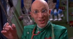 Richard O'Brien plays Dr. Cosmo McKinley on TV in Jim Sharman's Shock Treatment (1981)
