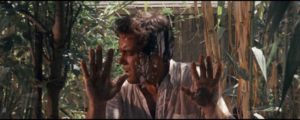 Mark (Michael Cole) discovers he's trapped inside an alien forcefield in Arch Oboler's 3-D The Bubble (1966)