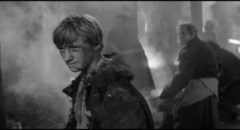 Boriska (Nikolay Burlyaev) oversees the firing of the bell in Andrei Tarkovsky's Andrei Rublev (1966) ...