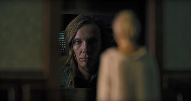 Toni Collette as a mother tormented by grief and guilt in Ari Aster's Hereditary (2018)