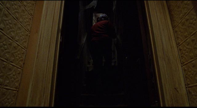 It's probably unwise to go up to a hidden attic in a gloomy old mansion in Peter Medak's The Changeling (1980)