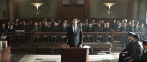 Guilt is already assumed; the trial is only to determine the punishment in Hirokazu Kore-eda's The Third Murder (2017)