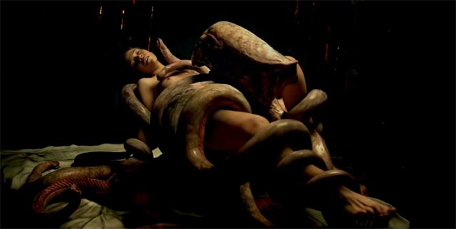 The alien creature provides ecstatic but dangerous pleasure in Amat Escalante's The Untamed (2016)