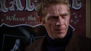 Steve McQueen as a cool San Francisco cop in Peter Yates Bullitt (1968)