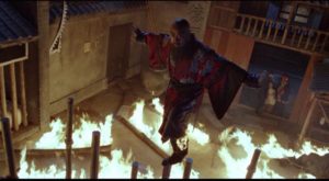 One of Yuen Woo-ping's spectacularly inventive fight scenes in Iron Monkey (1993)