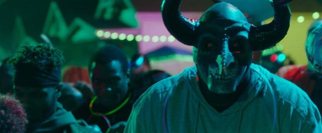 The inaugural event starts as a big street party in Gerard McMurray's prequel The First Purge (2018)