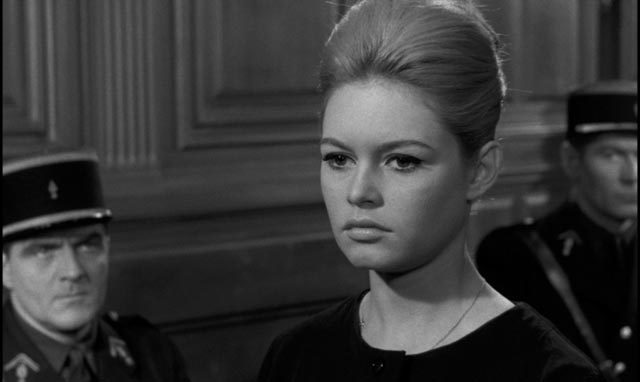 Dominique Marceau (Brigitte Bardot) faces an unsympathetic court in Henri-Georges Clouzot's La vérité (1960)