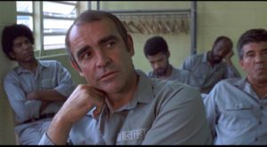 Duke Anderson (Sean Connery) seethes with resentment as he waits for his release from prison in Sidney Lumet's The Anderson Tapes (1971)