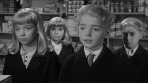 The children view human adults with scientific interest and detachment ... and disdain in Wolf Rilla's Village of the Damned (1960)