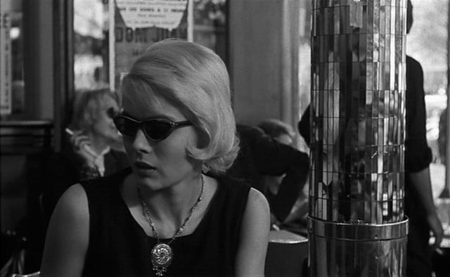 Corinne Marchand, waiting for potentially bad news in Agnes Varda's Cleo from 5 to 7 (1962)