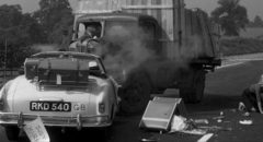 Val Guest's The Full Treatment (1960) opens with the dramatic aftermath of a car crash