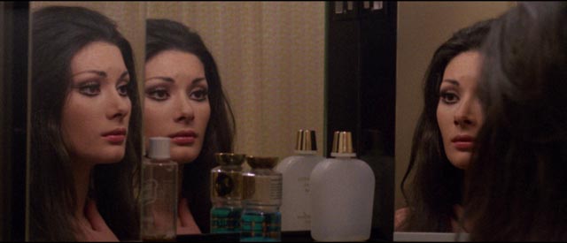 Jane Harrison (Edwige Fenech) loses her grip on reality in Sergio Martino's All the Colors of the Dark (1972)