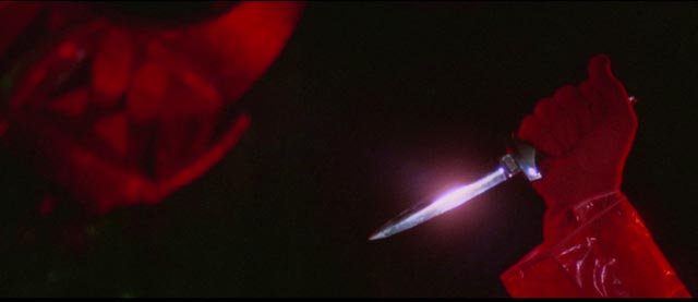 A knife flashes in the darkness is Umberto Lenzi's Eyeball (1975)