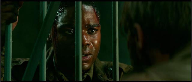 Private Boyce (Jovan Adepo) has to prove his courage in the face of Nazi monsters in Julius Avery's Overlord (2018)