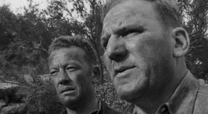 William Talman and William Bendix, two of a violent group of cons who break out in Lewis R. Foster's Crashout (1955)