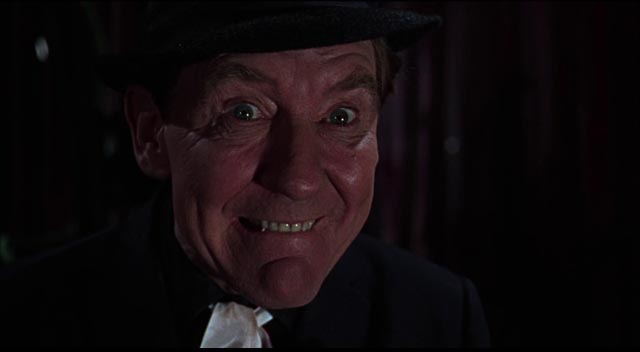 Burgess Meredith as as the cheerfully sinister Dr. Diabolo in Freddie Francis' Torture Garden (1967)