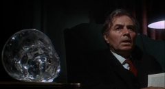 Barrister John Sawyer (James Mason), not so subtly dominated by drink in Pierre Jouve's Stranger in the House (1967)