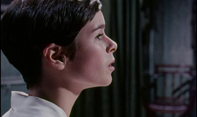 Geraldine Chaplin as Sawyer's estranged daughter Angela in Pierre Jouve's Stranger in the House (1967)