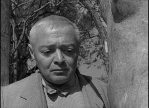 Peter Lorre as Julius O'Hara in John Huston's Beat the Devil (1953)