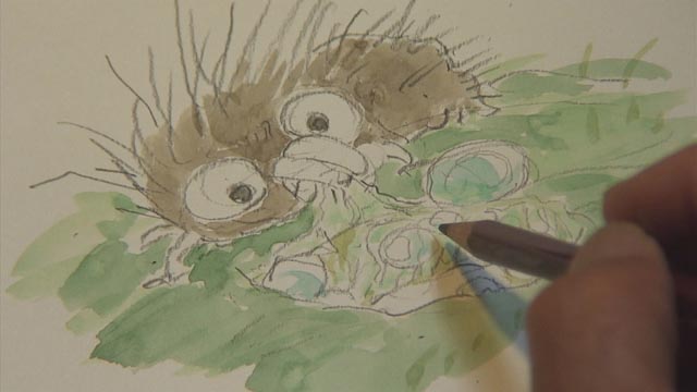 Miyazaki creating a new character: Boro the Caterpillar