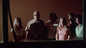 Witnesses at an execution in J.G. (Pat) Patterson's The Electric Chair (1975)