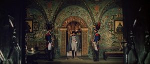 Napoleon (Vladislav Strzhelchik) enters a deserted Moscow in Sergei Bondarchuk's War and Peace (1966-67)