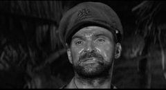 Stanley Baker as Captain Langford in Val Guest's Yesterday's Enemy (1959)