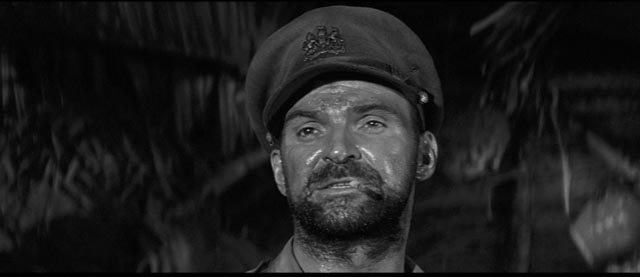 Stanley Baker as Captain Langford in Val Guest's Yesterday's Enemy (1959)