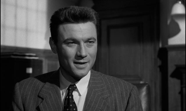Joe Lampton (Laurence Harvey) stops at nothing to climb the social ladder in Jack Clayton's Room at the Top (1959)