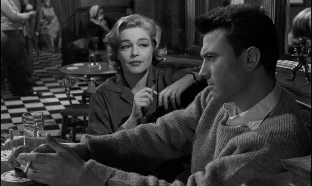 Joe Lampton (Laurence Harvey)'s plans are complicated by real feelings for the unhappily married Alice Aisgill (Simone Signoret) in Jack Clayton's Room at the Top (1959)