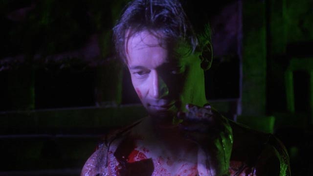 ... but Dennis (Ted Raimi) can't control his dark urges in Ivan Nagy's Skinner (1993)