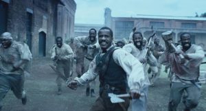 Writer-director Nate Parker as Nat Turner leading the slave uprising in The Birth of a Nation (2016)