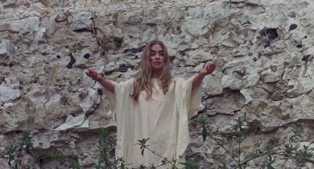 Angel Blake (Linda Hayden) relishes evil in Piers Haggard's The Blood on Satan's Claw (1971)