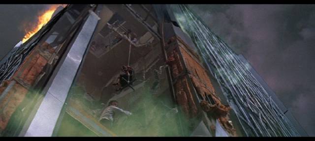 One of Albert Whitlock's matte shots in Mark Robson's Earthquake (1974)