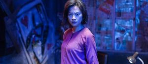 Kidnappers provoke Hai Phuong (Veronica Ngo)'s anger in Le Van Kiet's Furie (2019)