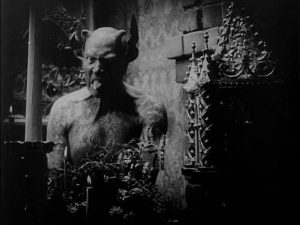 Director Benjamin Christensen plays the Devil himself in his film Haxan (1922)