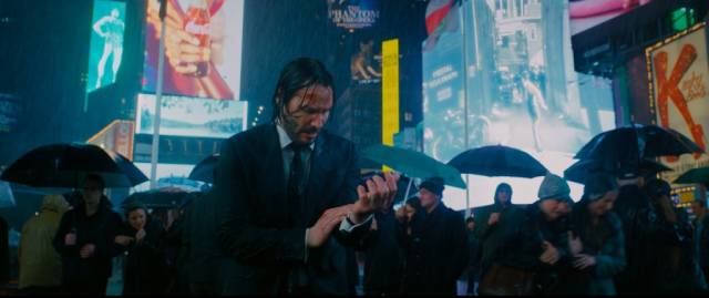 It's tough being an international assassin: Keanu Reeves in John Wick 3 (2019)