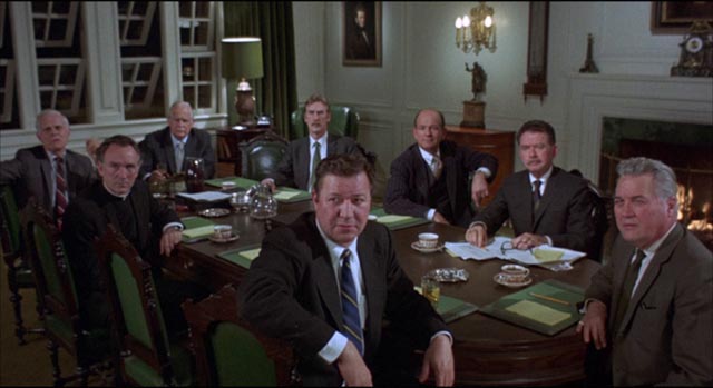 The conservative board think students are an impediment to efficient administration in Stanley Kramer's R.P.M. (1970)