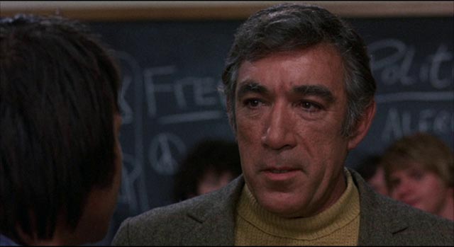 "Paco" Perez (Anthony Quinn) tries to put his liberal theories to work in Stanley Kramer's R.P.M. (9170)