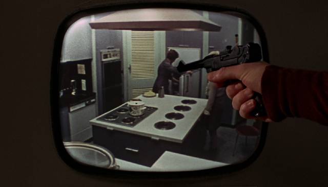 Charlie Bubbles (Albert Finney) fantasizes about destroying his life in Albert Finney's Charlie Bubbles (1968)