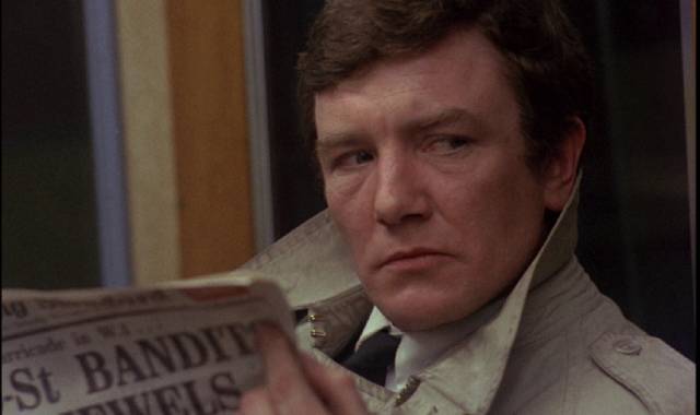 Eddie Ginley (Albert Finney) tries to escape his mundane life in Stephen Frears' Gumshoe (1971)