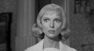 Emily (Joan Marshall) becomes increasingly unhinged in William Castle's Homicidal (1961)