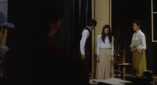 Sadako (Hinako Saeki) joins a school theatre group in Norio Tsuruta's Ring 0 (2000)