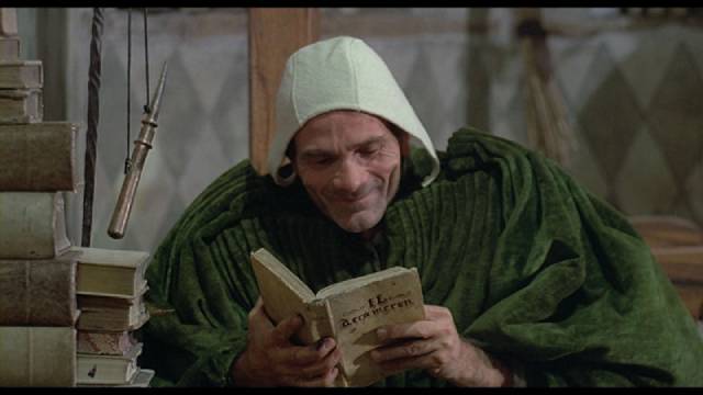 Pier Paolo Pasolini plays Geoffrey Chaucer in his adaptation of The Canterbury Tales (1972)