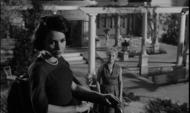 Penny (Susan Strasberg) is suspicious of her stepmother Jane (Ann Todd) in Seth Holt's Taste of Fear (1961)