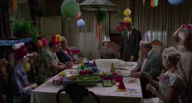 Willard (Bruce Davison)'s mother throws him a horrific surprise birthday party in Daniel Mann's Willard (1971)